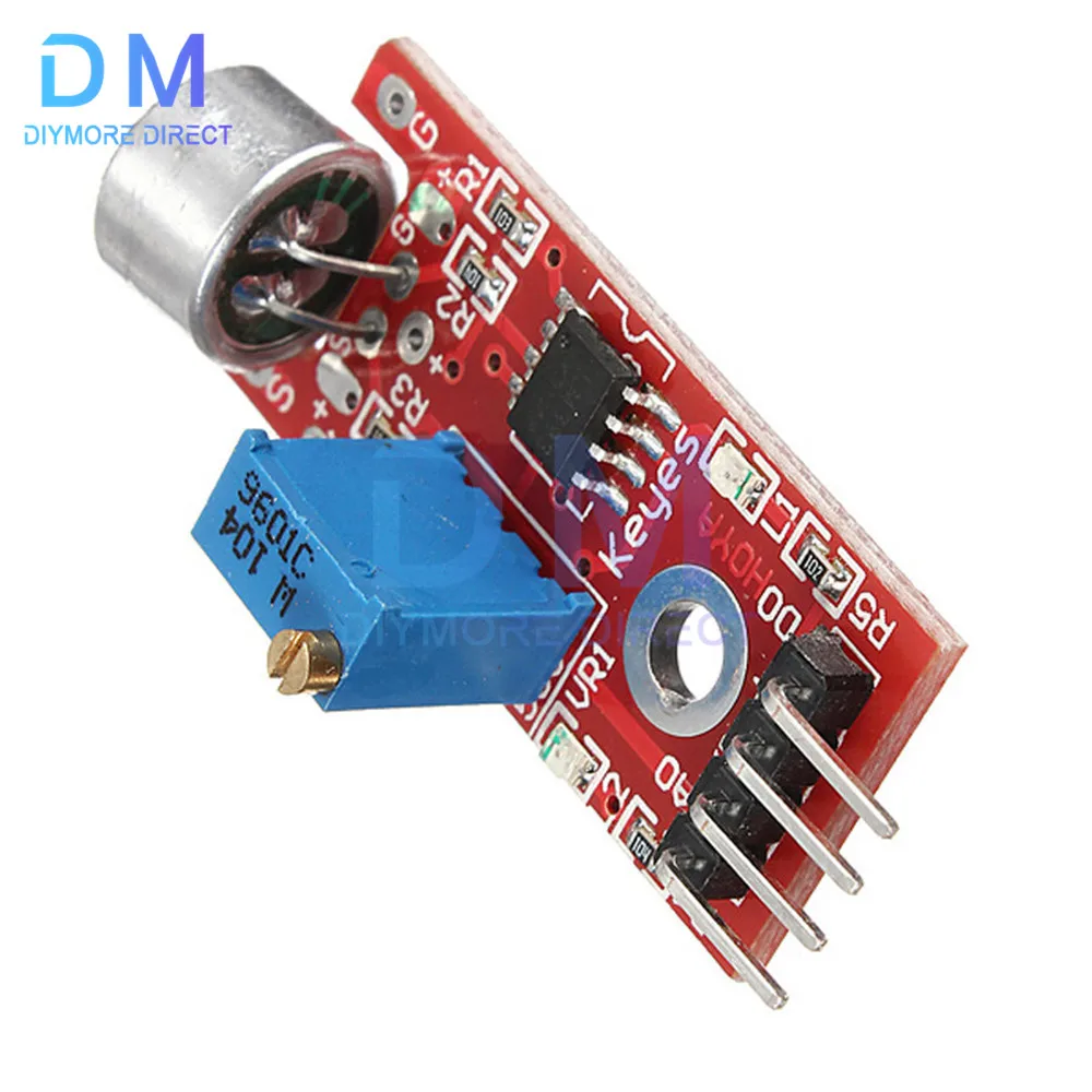 Módulo de detección de Sensor de sonido de voz de micrófono para Arduino AVR PIC sensores de salida Digital analógicos KY-037