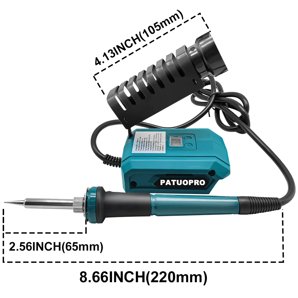 PATUOPRO Electric Soldering Iron Cordless Temperature Adjustable Welding Repair Power Tools For Makita 18V Battery(No Battery)