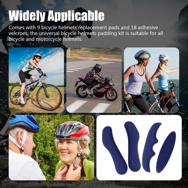 Bike Helmets Liner Universal Bicycle Helmets Lining Pads Bicycle Replacement Sponge Padding Supplies Helmets Protection