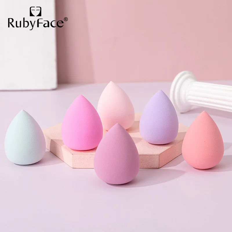 إسفنجة مكياج على شكل دلو ماء على شكل قطرة ماء غير لاتكس، أداة مكياج تجميلية منتفخة