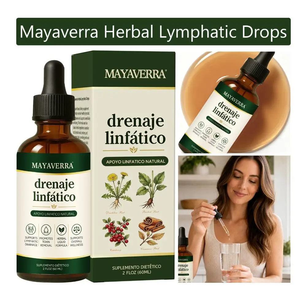 Natural Herbal Support Liquid Serum Lymphatic Drainag Drops Supplement Fluid Balance Daily Wellness Body Care Swelling Relief