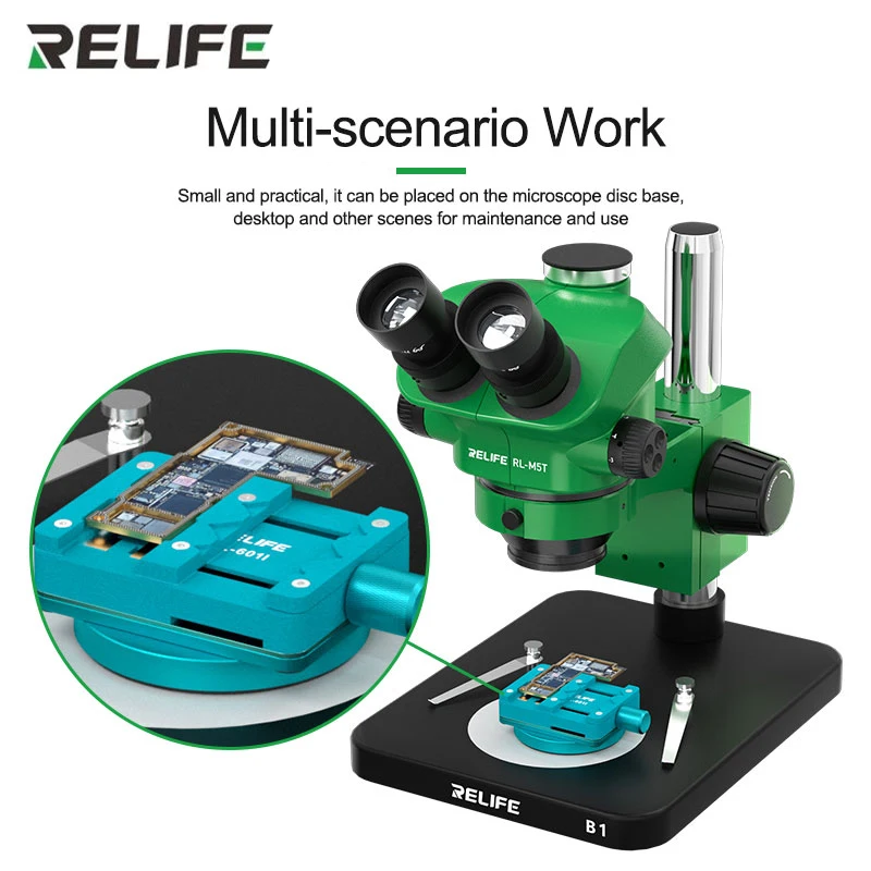 

RELIFE RL-601I 360° Mini Rotary Multifunction Repair Fixture For Mobile Phone Motherboard PCB IC Chip CPU Glue Removal Tools