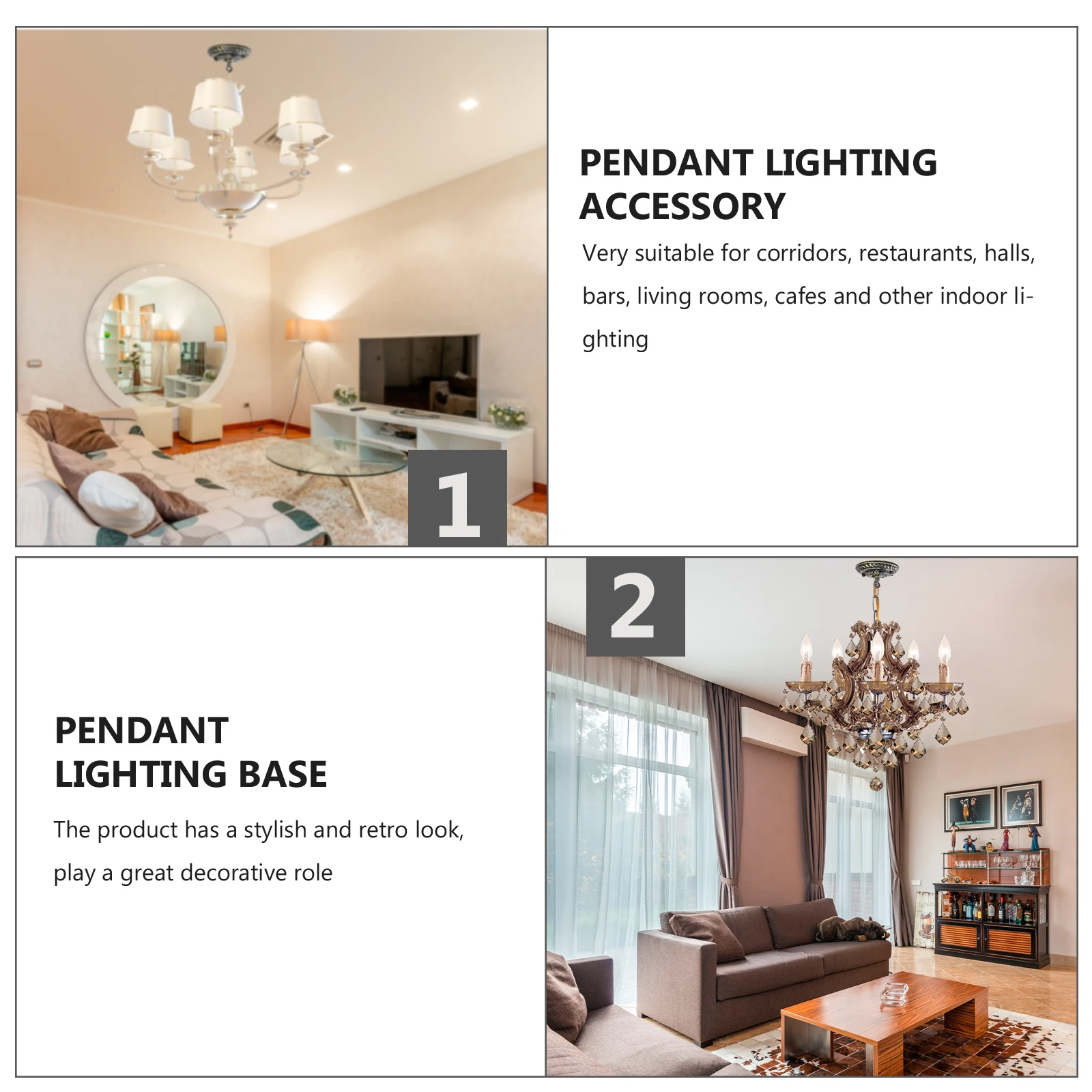 

Zinc Alloy Ceiling Hooks Vintage Canopy Pendant Light Fixture Mounting Bracket Chandelier Cover Plate Decorative Hanging Ring