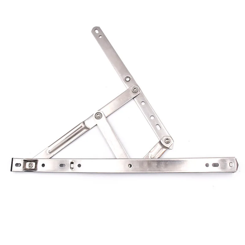 

1 шт., четырехзвенная направляющая из нержавеющей стали 304, плоские открытые двери и оконный стопор, кронштейн, дверная петля, оконная фурнитура, поддержка