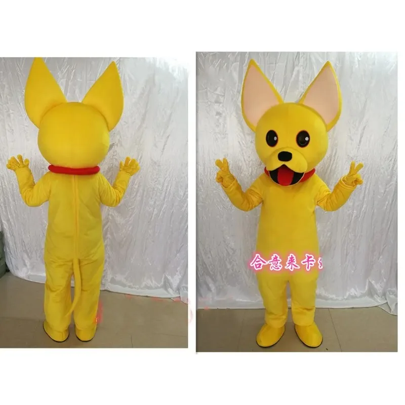 

Dog Mascot Costume Clothing Dog Mascot Costume Fancy Dress Suit Cartoon Apparel Gift for Halloween party