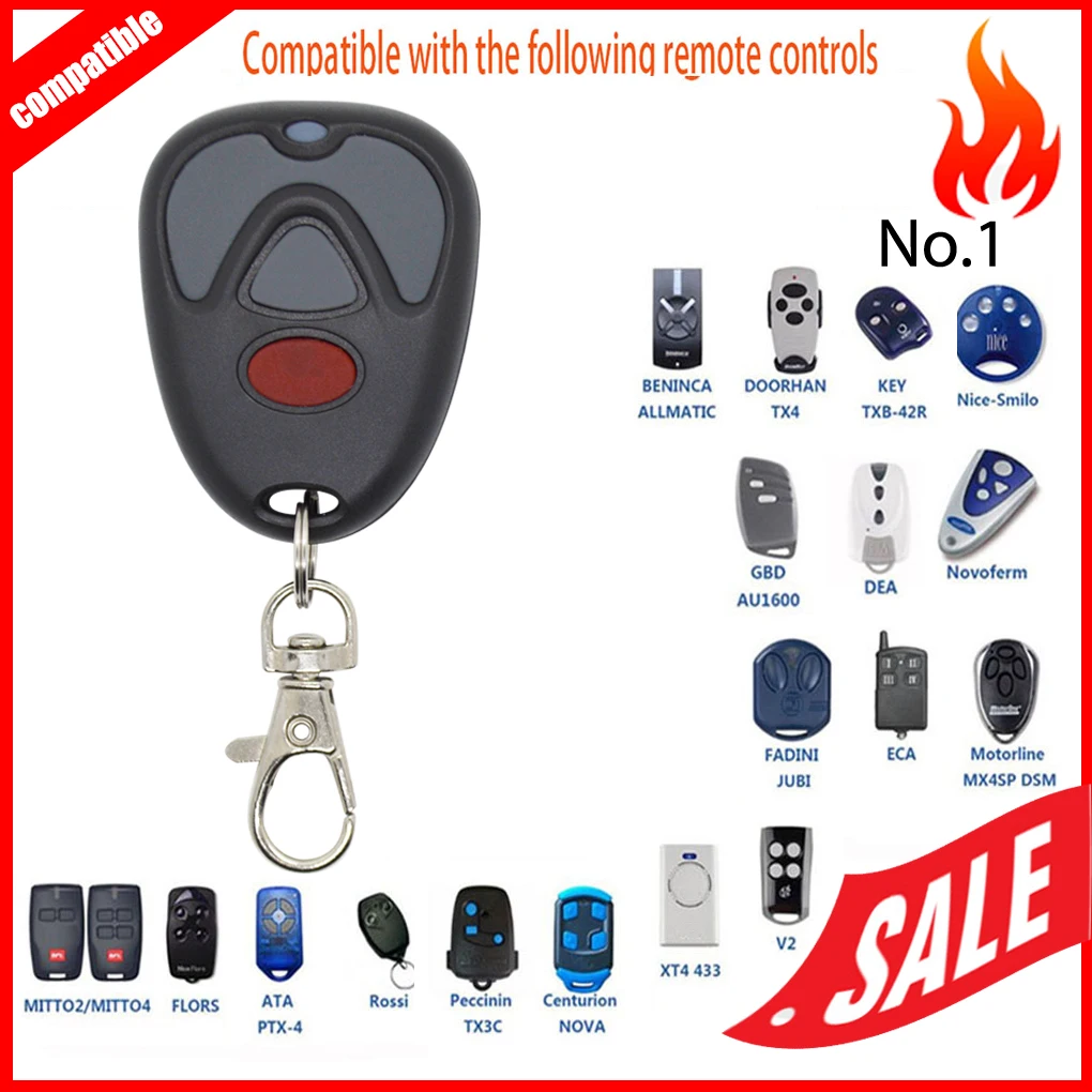 Rf 433.92 MHz replication remote control Remote DOORHAN rolling code garage door opener