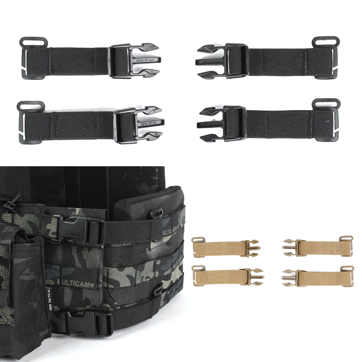 

D3CRX Тактический нагрудный подвесной эластичный комплект THORAX Тактический охотничий жилет MOLLE с фиксированной пряжкой на боковой стене