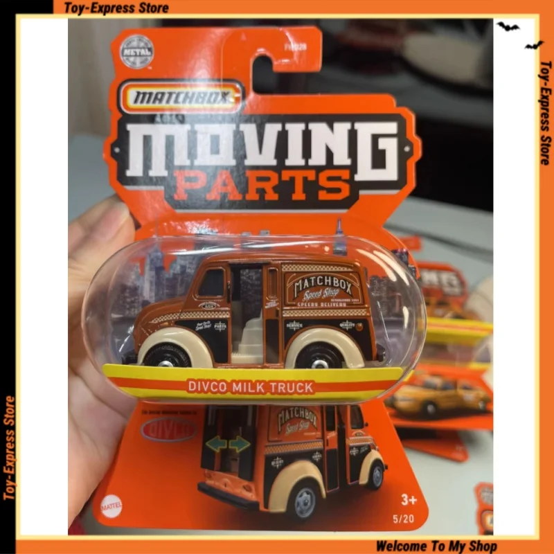 Metal Matchbox Moving Parts Series DIVCO MILK TRUCK Children Toys 1:64 Car Model Boys Kids Toys Car Collectible Birthday Gift