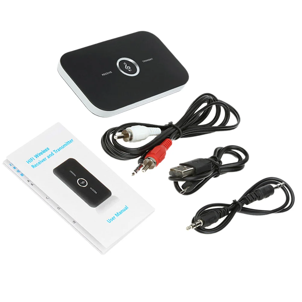 1 set Transmitter Receiver Dual Mode Wireless Audio Adapter For Home Office Dorm Use Portable Stereo Streaming Device