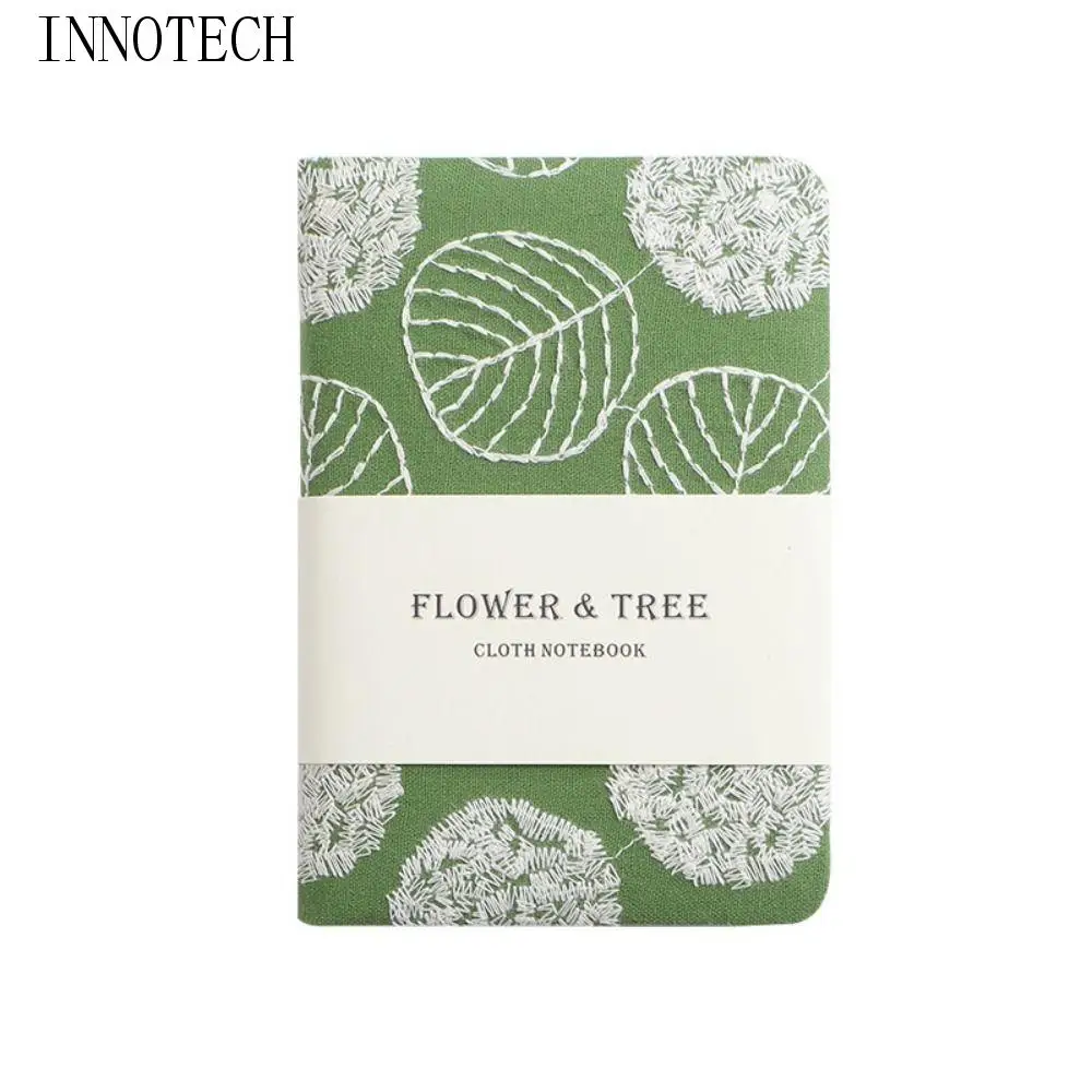 

Стильная ручная книга формата А6, компактная записная книжка с вышивкой Morandi, плотная тканевая обложка, карманная книга, канцелярские принадлежности