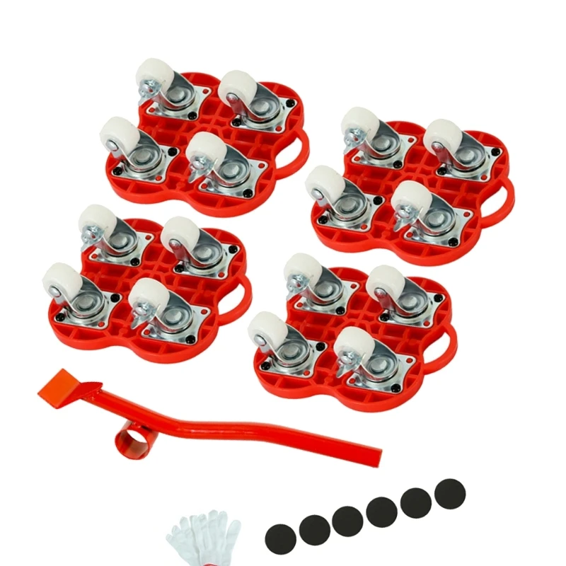 Zestaw rolek transportowych do przenoszenia mebli Wytrzymały podnośnik do mebli Urządzenie oszczędzające pracę Suwaki do Easy