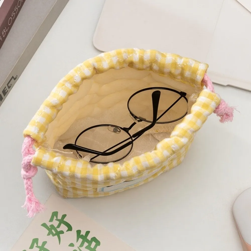 New Anti-scratch Camera Bag Dustproof Quilted Storage Bag Portable Drawstring Drawstring Bag Women