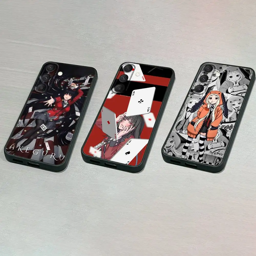 

Kakegurui-es Phone Case For Samsung S25,S24,S23,S22,S21,S20,S10,Ultra,Plus,Lite,FE,Soft Silicone Black Cover