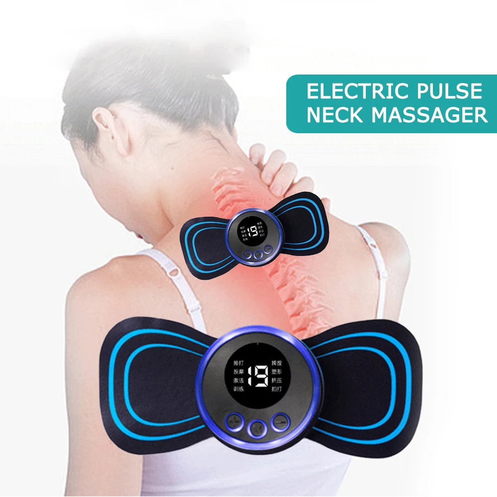 Electric Pulse Neck Massager EMS Cervical Massage For Neck Back Eletric muscle stimulator Tens electrostimulator