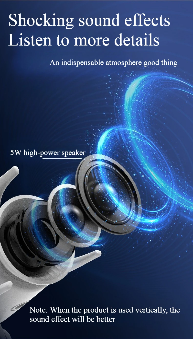 مكبر صوت بلوتوث صاروخي جديد، ضوء ليلي إبداعي، غرفة نوم منزلية بجانب السرير، ضوء محيطي ناعم، هدايا العيد