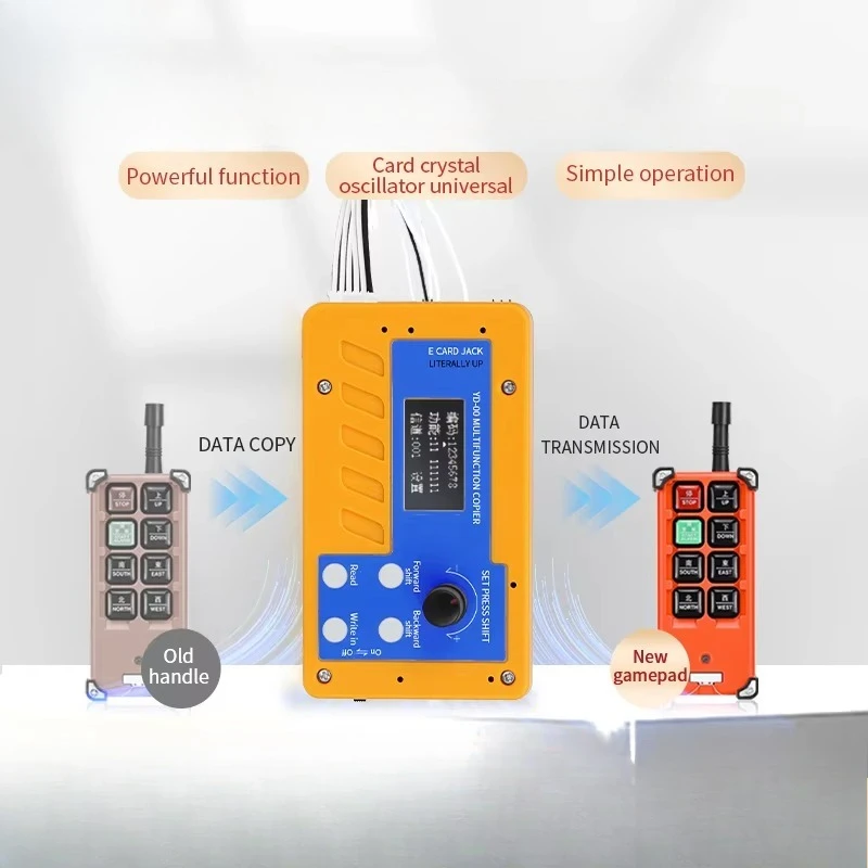 Industrial RF Wireless Transceiver Remote Control Copiers Can Modify the Remote Control Program