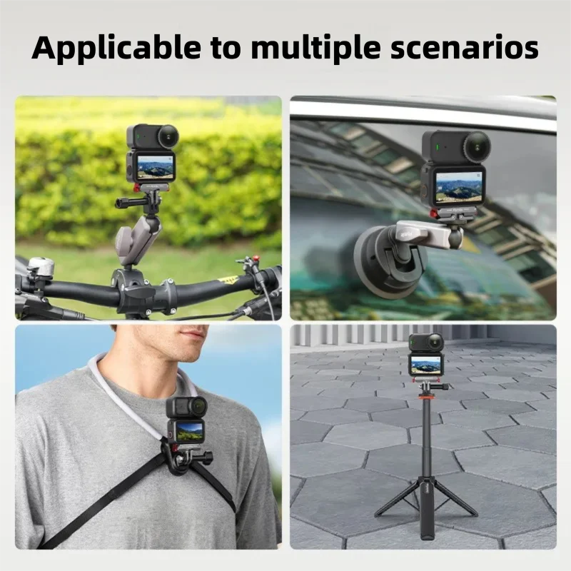 Metal Magnetic Quick Release Adapter Mount Action Camera Foldable Cam Stand 1/4" Adapter for DJI Osmo Nano