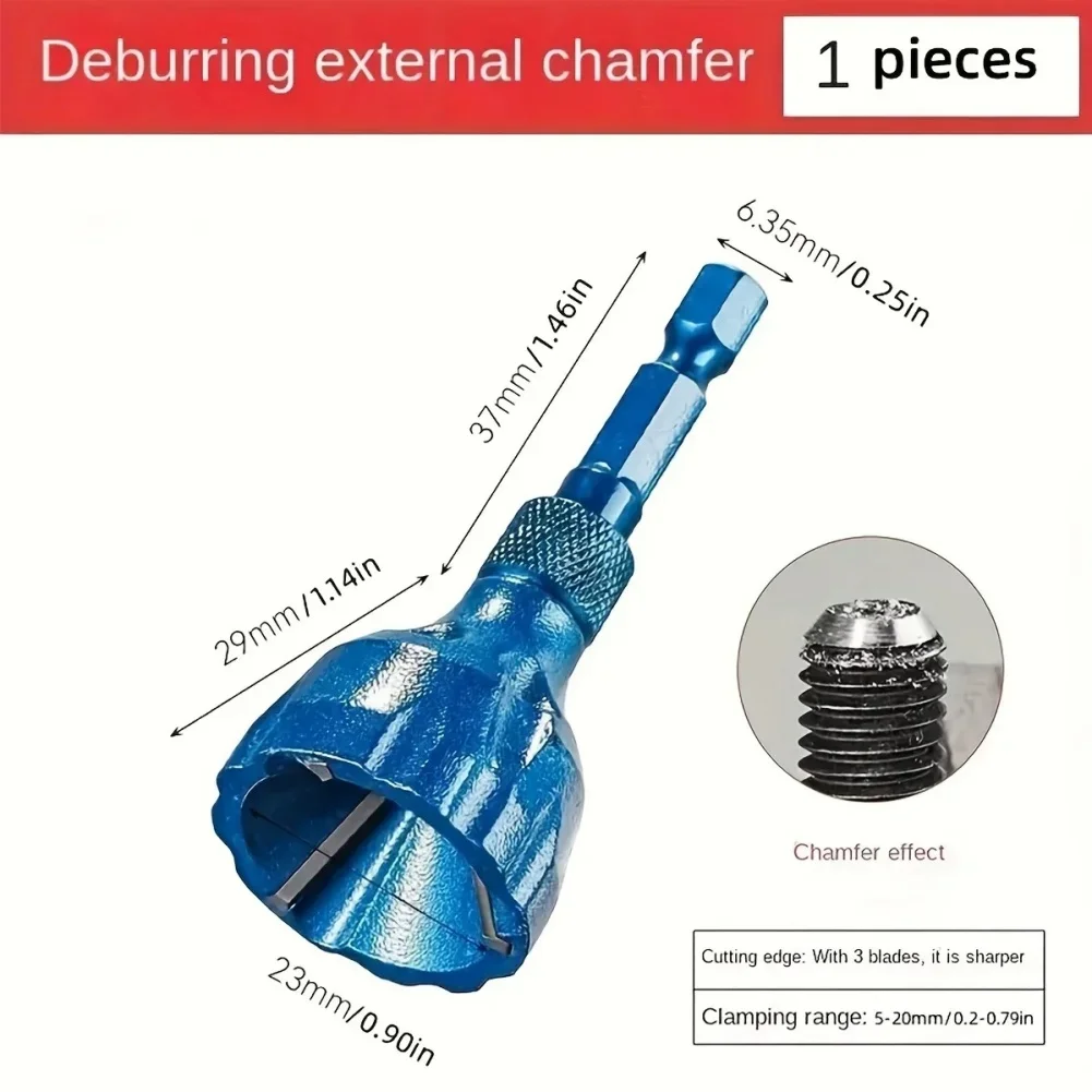 Deburring Chamfer Drill Bit Screw Cylindrical Chamfering Knife Metal Screw Repairer Thread Trimming Angle Bolt Repair Tool