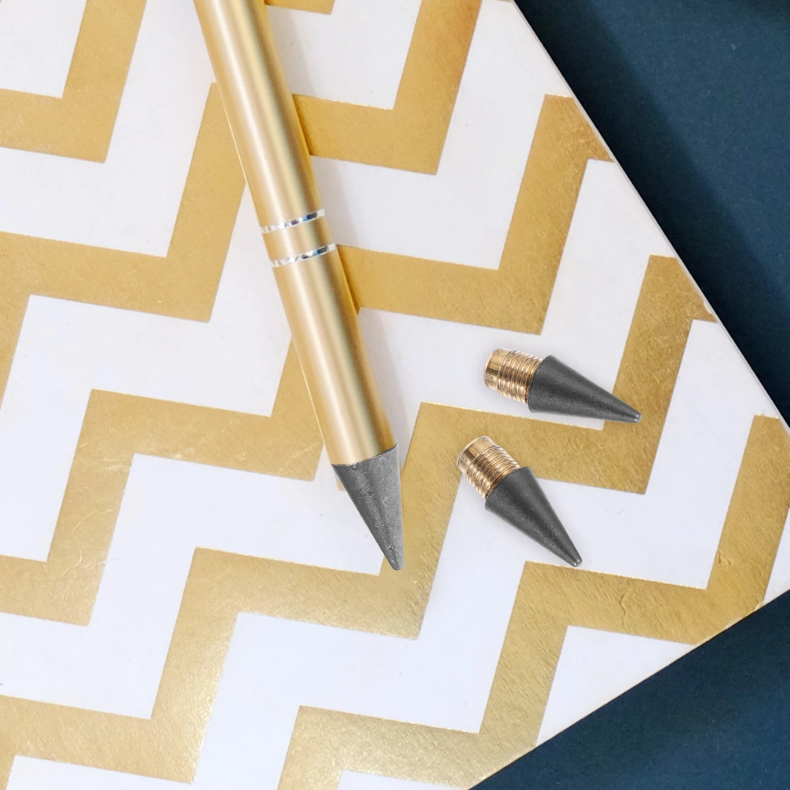 

25 шт., вечные стержни для карандашей, сменные насадки без чернил для эскизов, рисования, письма, легкий гладкий сменный карандаш
