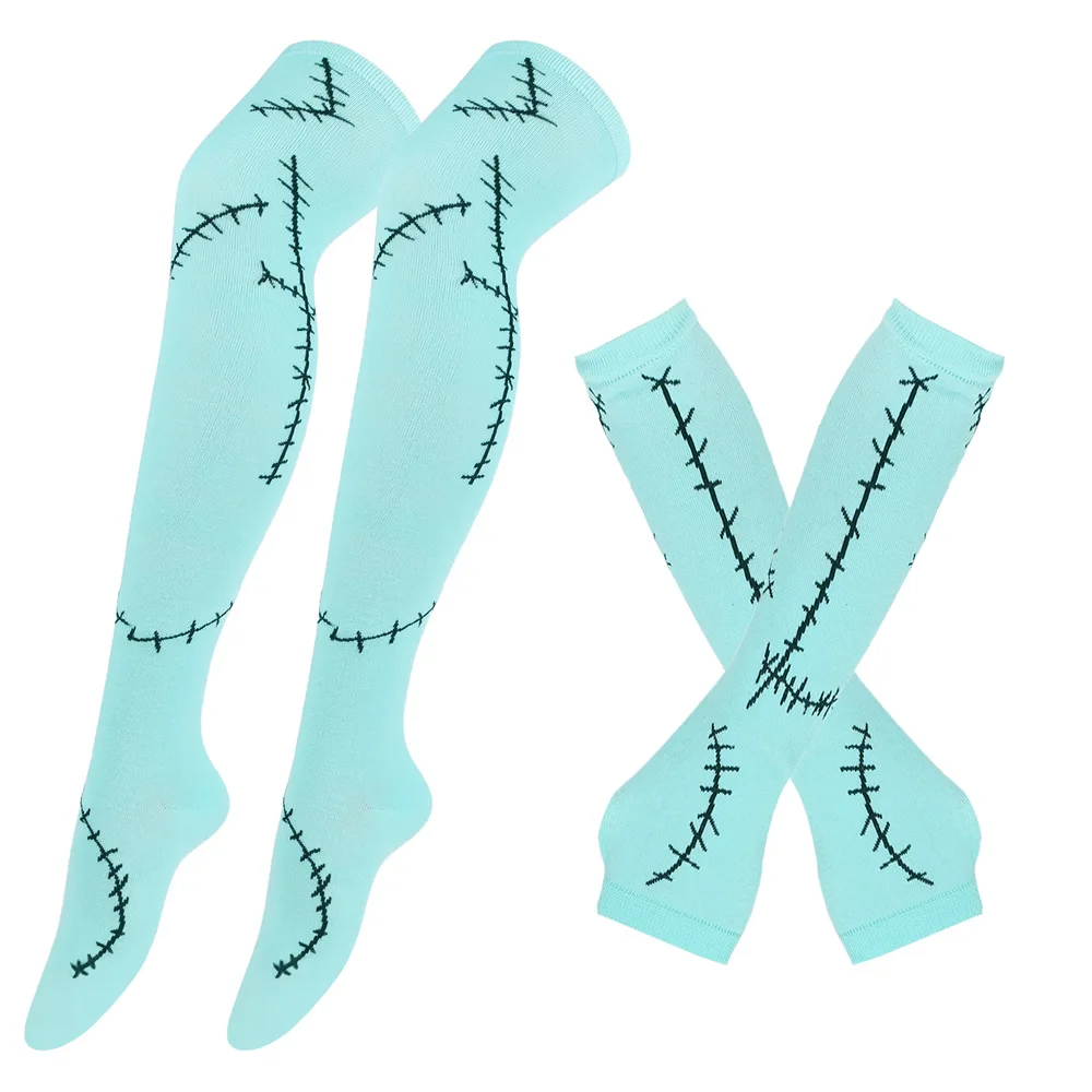 Christmas Horror Night cos Sally Gloves Socks Cosplay Halloween Costume Sally Stitching Costume Accessories