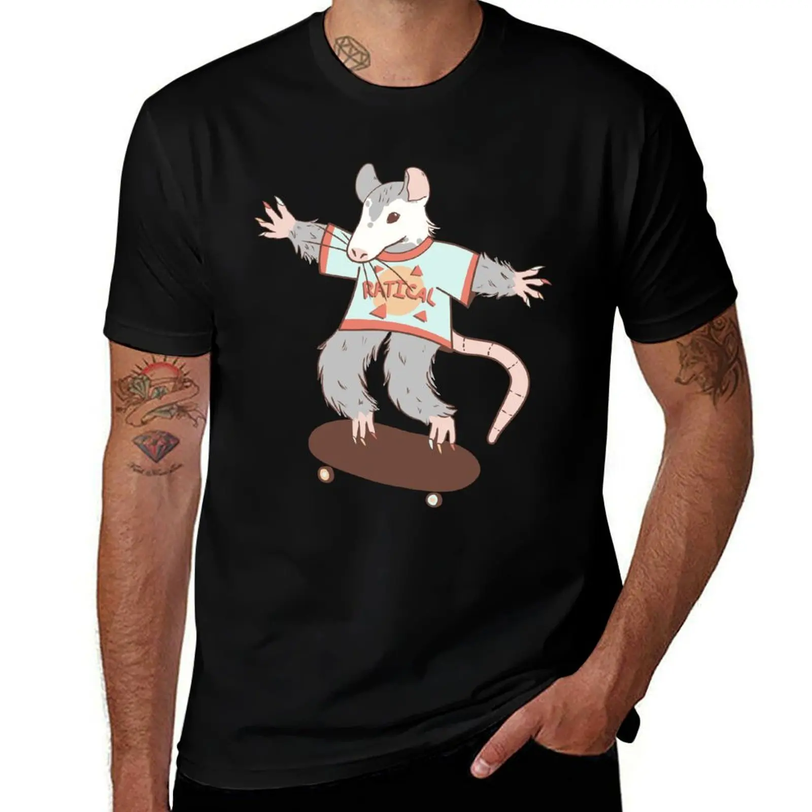 radical rat T-Shirt All Match Basic Short Sleeve Top T-Shirt