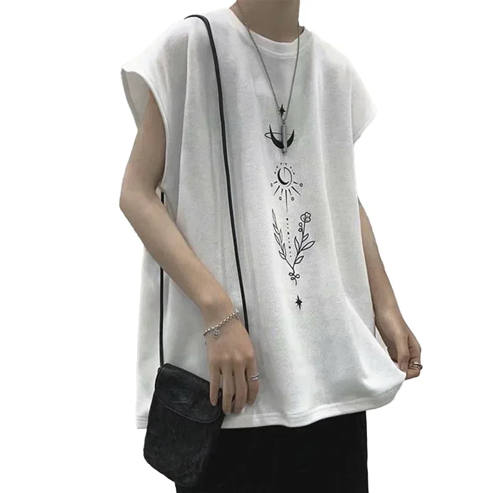 

Casual Outings 2XL Oversized Tank Top Korean Style Gym Wear Gym Muscle Lightweight Sleeveless Loose Fit Design