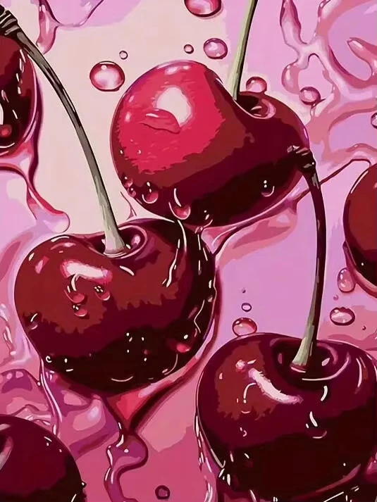 quebra-cabeca-de-frutas-com-efeito-de-suco-cintilante-em-tons-de-cereja-vermelha-e-rosa-decoracao-de-parede-para-casa-com-natureza-morta-vibrante-de-frutas-frescas