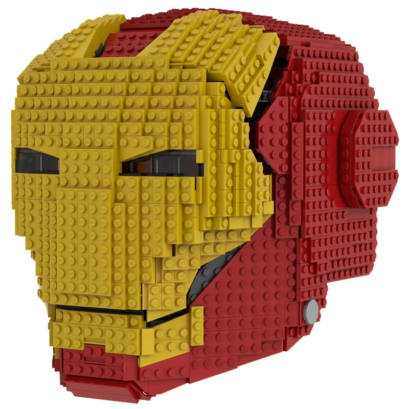 1470 stks MOC Wearable Iron Manned Helm Model Bouwstenen Kerstcadeaus Architectuur Speelgoed Creatieve Baksteen Kinderen Verjaardag
