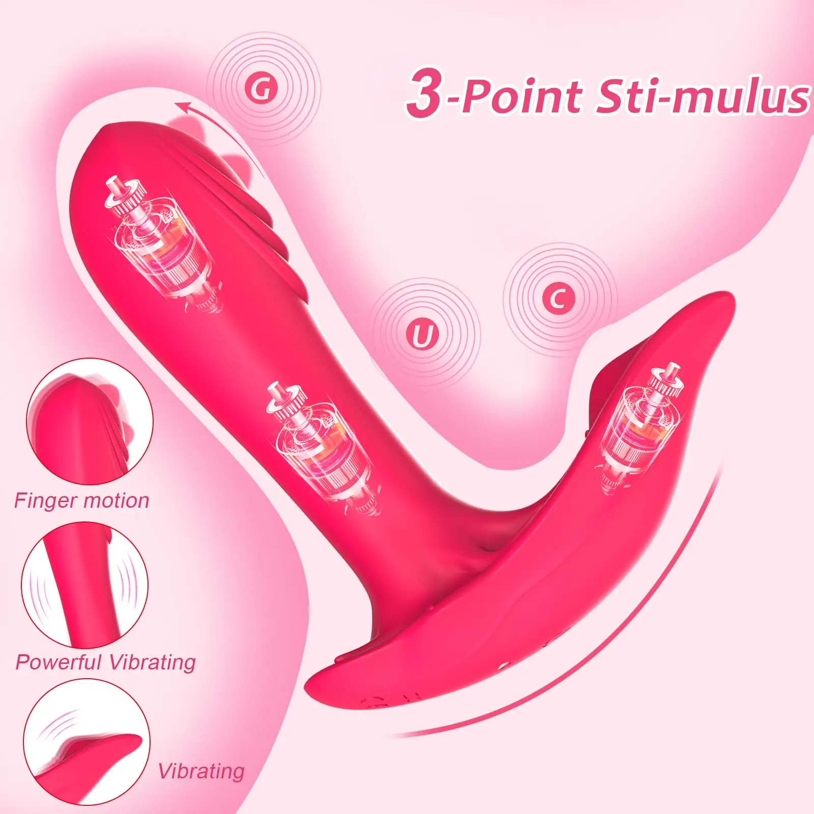 Vibradores vibradores Wearable G Spot para mulheres, brinquedo adulto, 5 modos vibratórios, borboleta balançando, controle de calcinha, vibrador com re