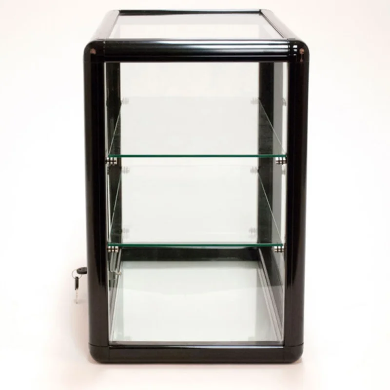 Custom. customized retail shop 24W x 12D x 18h aluminum frame glass showcase