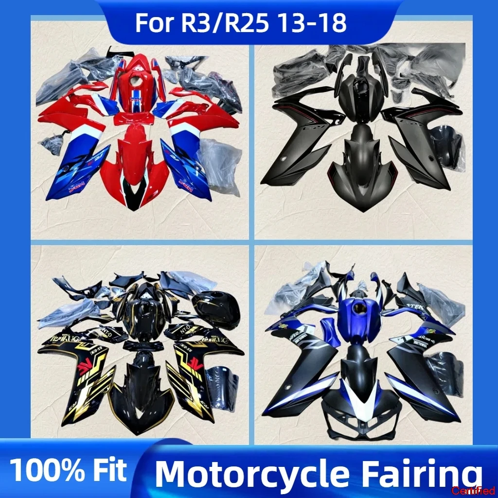 

New Fairing Set YZF R3 R25 13 14 15 16 17 18 Body Plastic Kit Covers Fairings for YAMAHA YZFR3 2013 2014 2015-2018