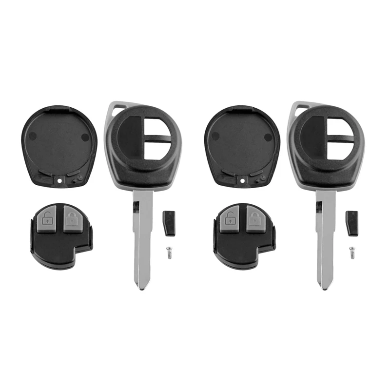 2X Car Smart Remote Key 2 Buttons Fit For Suzuki Swift Sx4 Alto Jimny Vitara Ignis Splash 2007-2013 433Mhz