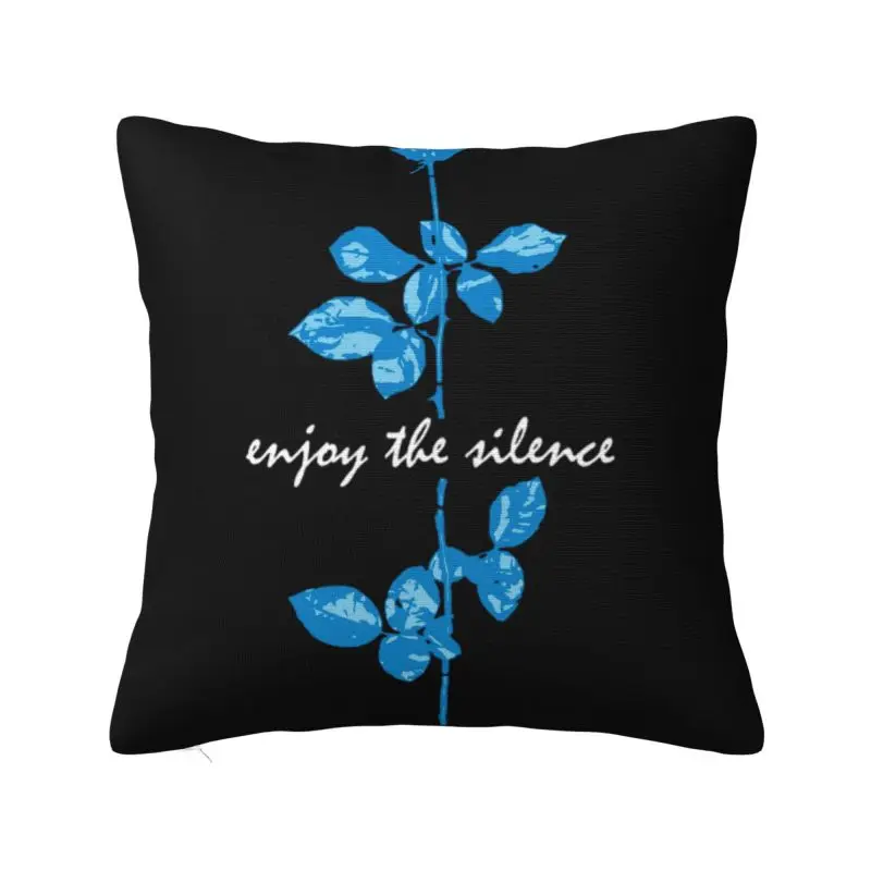 Custom  Depeches Mode Blue Cushion Cover Home Decorative 3D Printing Electronic Music Throw Pillow for Living Room Double-sided