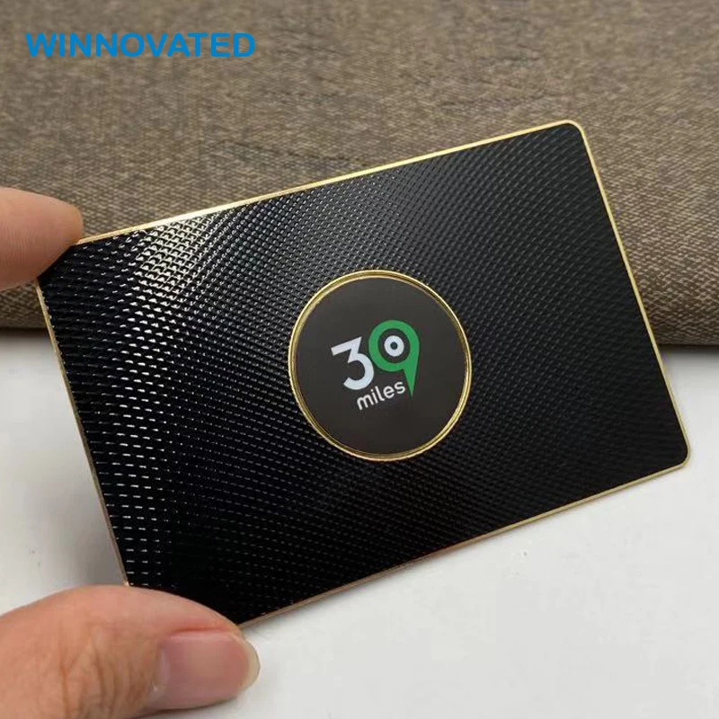 10 0.pieces.Custom.Rfid 125khx Premium Black Business PVC Hybrid NFC Metal Card 3 Colors SHENZEN