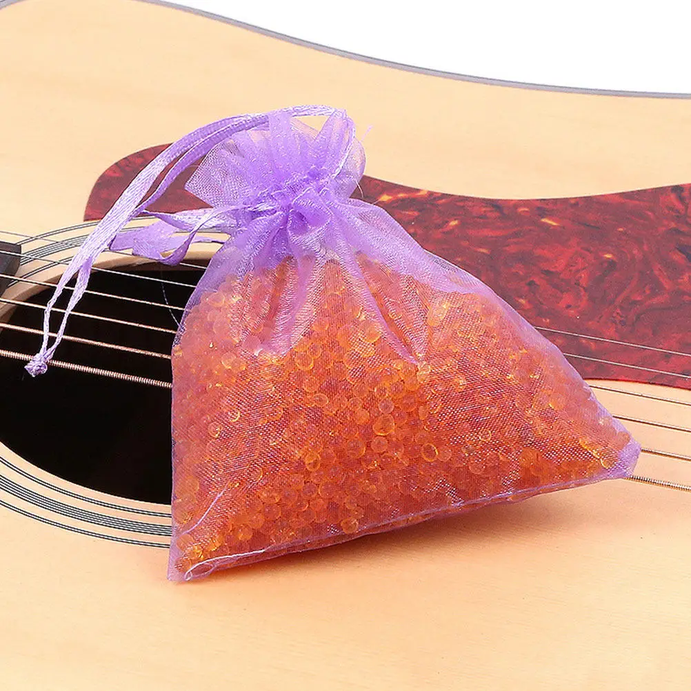 8Pcs Reusable Orange to Green Moisture Indicator Guitar Piano Violin Guzheng Erhu Drying Dehumidifiers Instrument Desiccants
