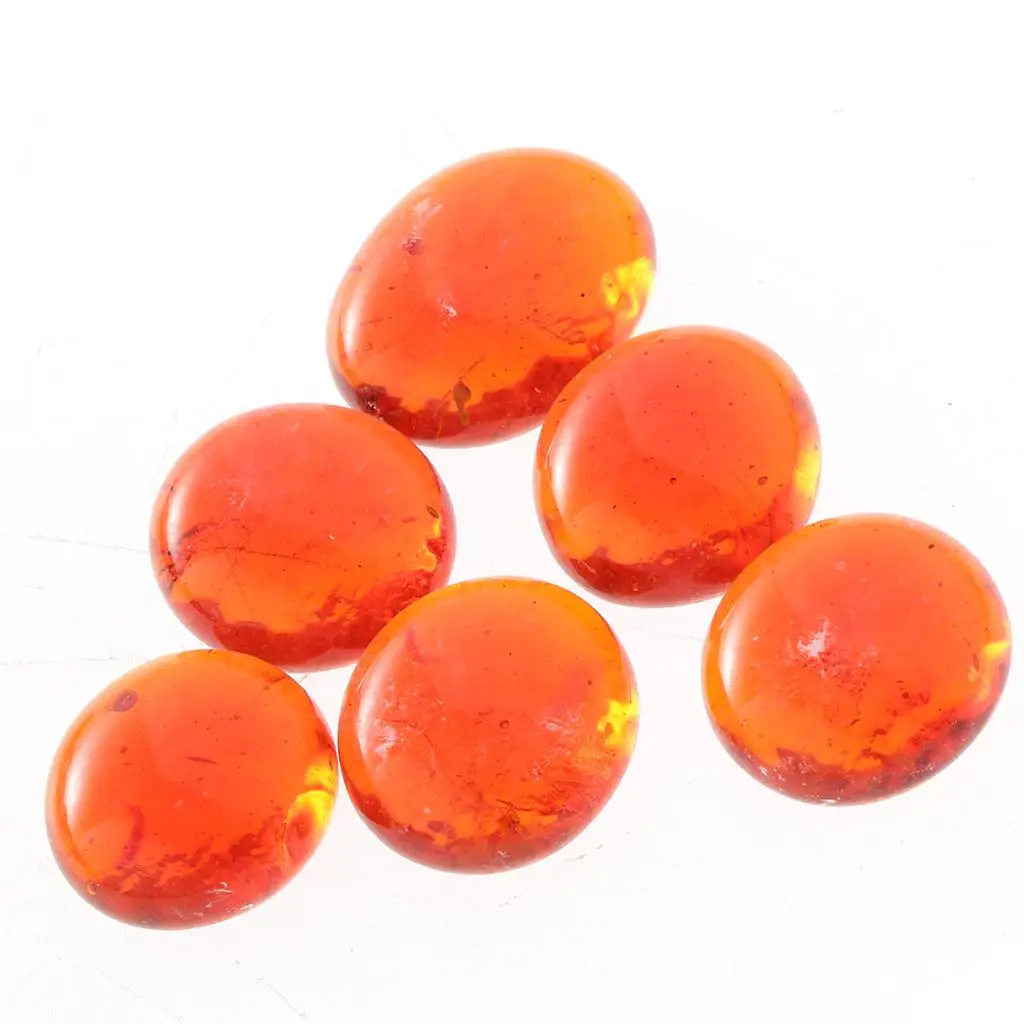 

Flat Marble Beads Glass Stones for Vase Filler Table Scatter Marbles Aquarium Decoration DIY Crafts