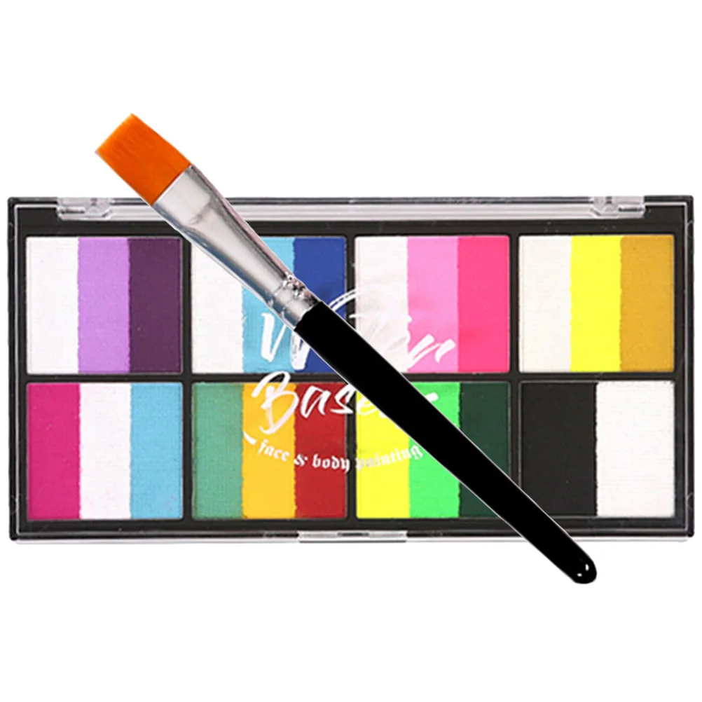 

Paints Face Painting Kit with Stencils Pant Make up Cosmetics Color Pigment Painted