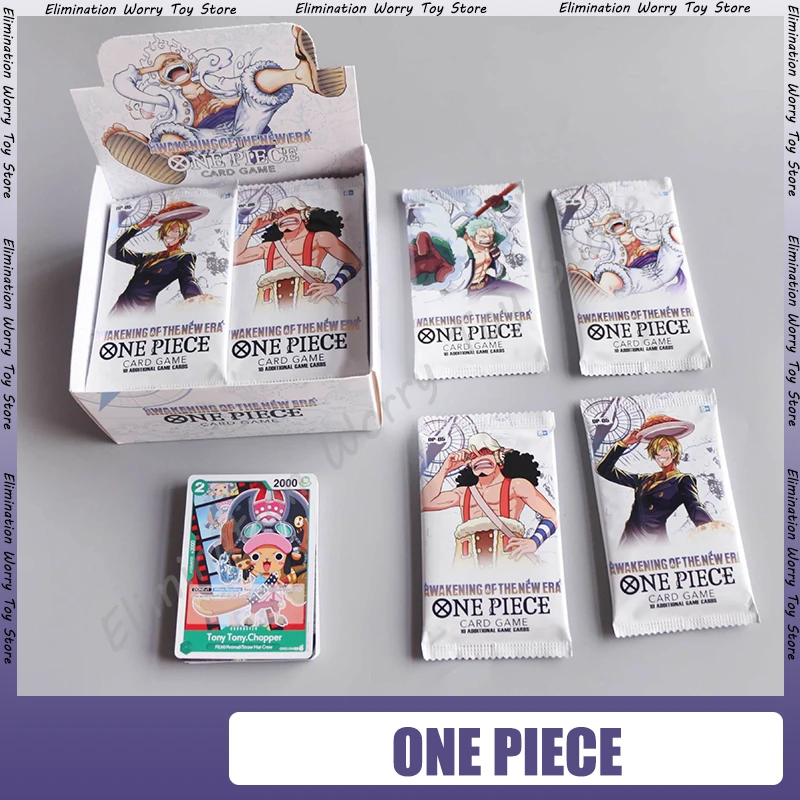 ONE PIECE Card 180/300Pcs Anime English TCG OP-05 Luffy Zoro Shanks Trading Collection Card dla dzieci Prezent świąteczny Zabawki