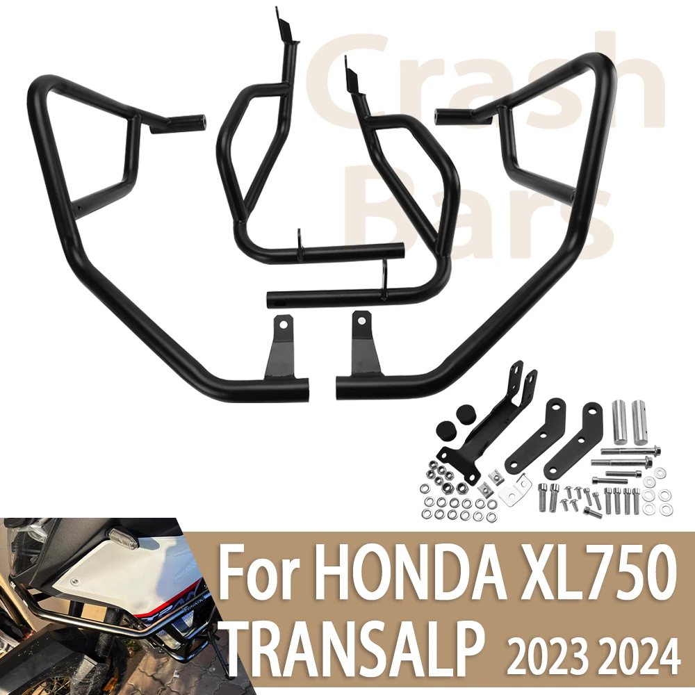 

For HONDA XL750 XL 750 TRANSALP 750 2023 2024 Engine Guard Highway Crash Bars Bumper Stunt Cage Motorcycle Frame Protection Bars