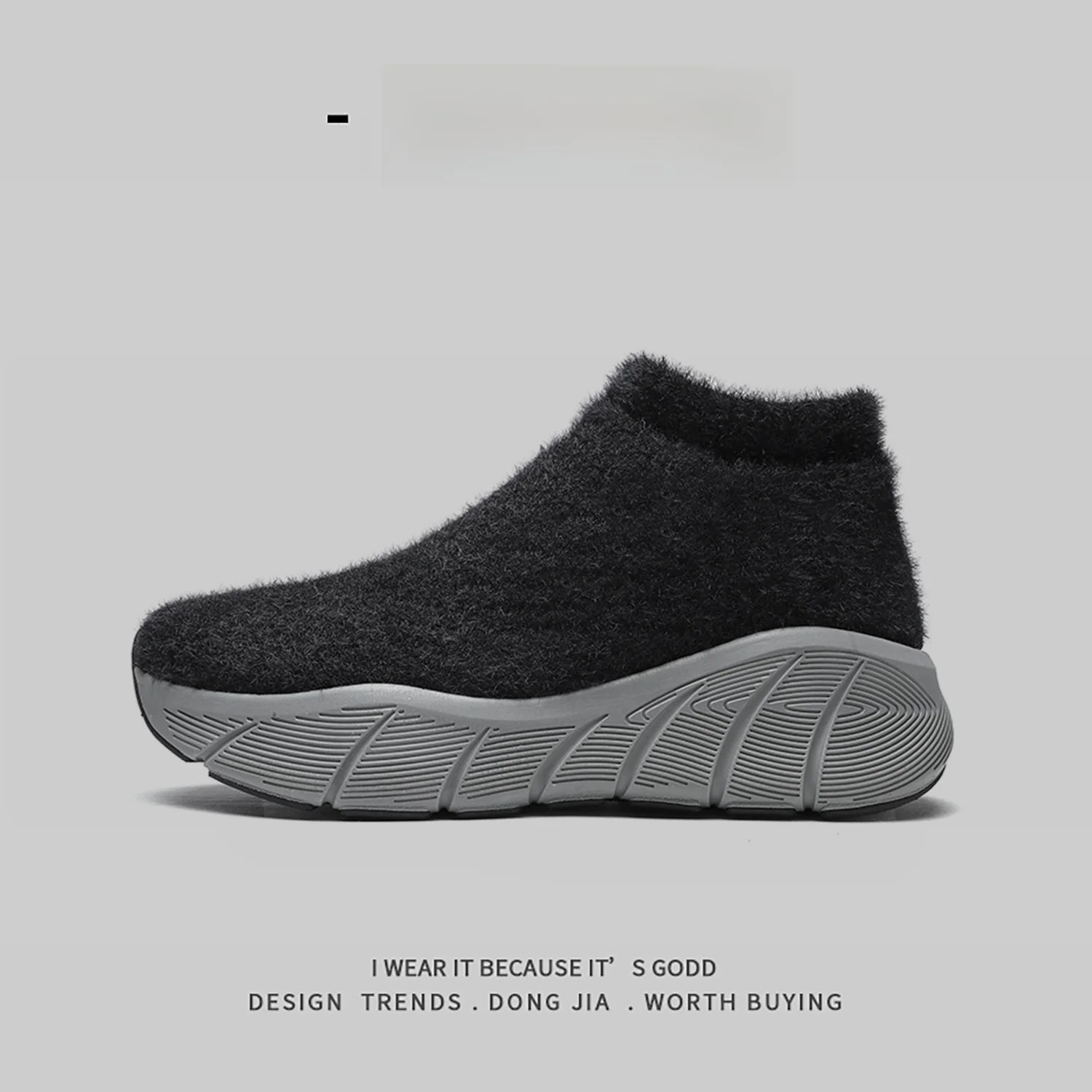 

Warm Fleece Lined Slip on Casual Shoes Unisex Winter Sports Leisure Cotton Shoes Breathable Mesh Inner Comfortable Arch Support