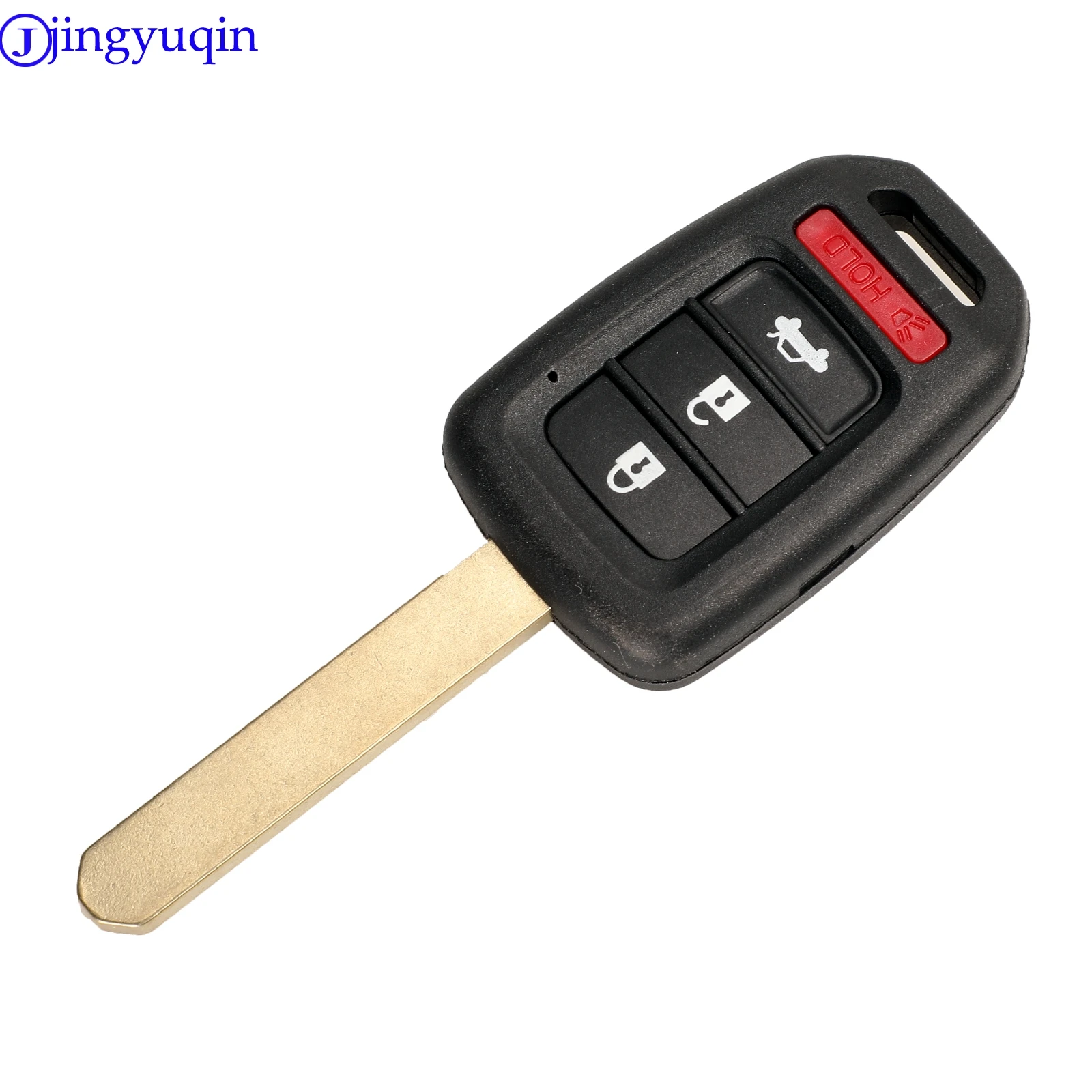 jingyuqin 10p 2 Buttons Uncut Blade Remote Car key case Shell Styling Cover Keyless For Honda Vezel Civic City Fit XRV HRV JAZZ