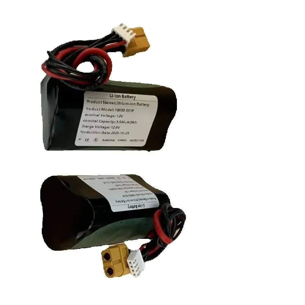 

18650 3S1P Li-ion Battery Pack 12V 3.5Ah Rechargeable Battery for Various RC Airplane Drone Quadrotor XH2.54-4P XT60