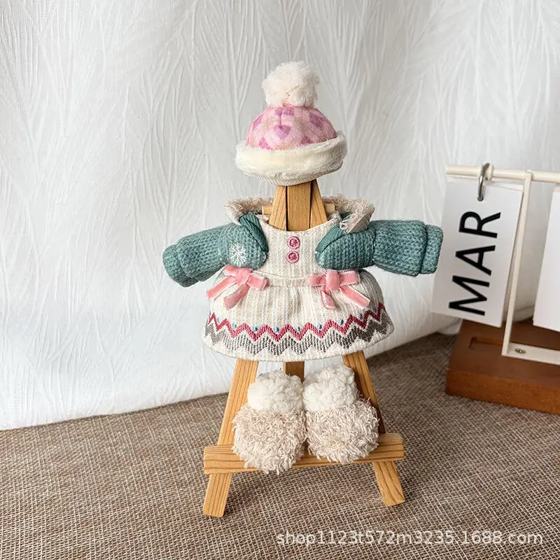 Disney linabell cookiesann coleção de inverno suéter macio pelúcia boneca chaveiro carro bolsa de lona decoração presente