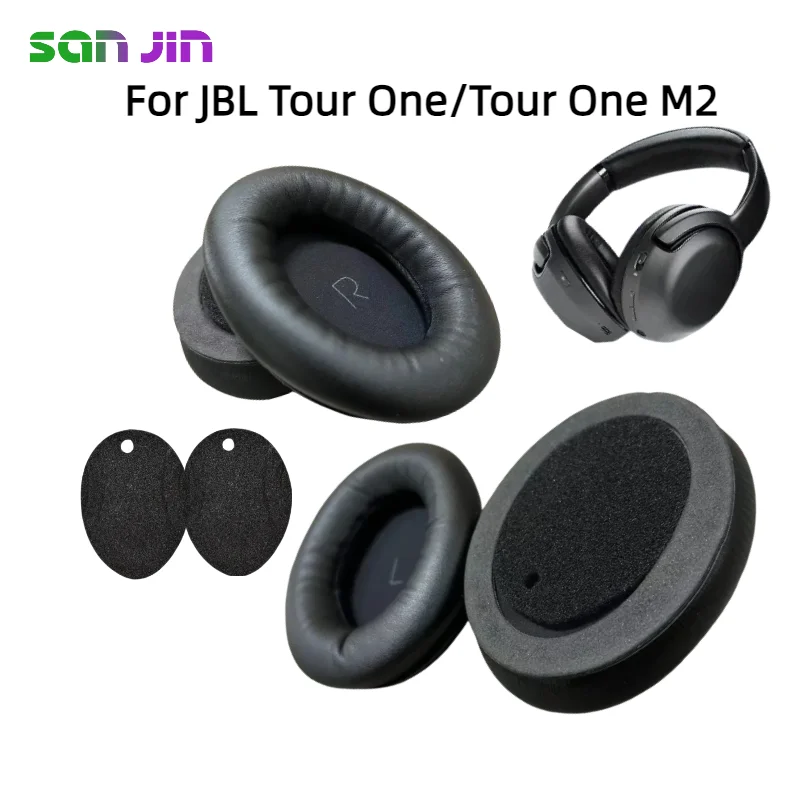 

Ear pads for JBL Tour One/Tour One M2 replacement Earpads Mesh Protein Leather Earpad Memory Covers Sponge Soft