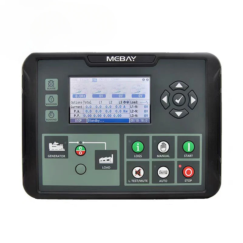 Mebay DC80D DC82D DC80DR DC82DR Generator Controller LCD Display Self-starting Control Board Diesel Genset Spare Parts