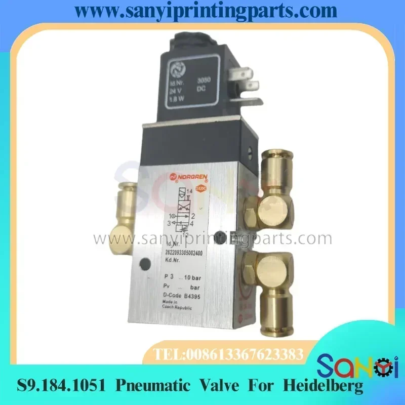 Best Quality S9.184.1051 Pneumatic Valve 4-2 Way For Heidelberg Printing Machine Parts