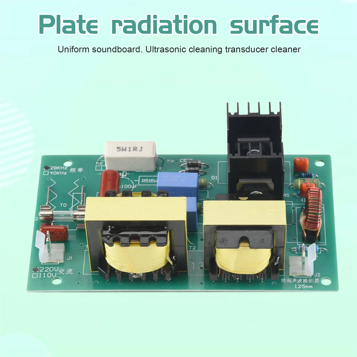 HOT 100w 28khz Ultrasonic Cleaning Transducer Cleaner High Performance +Power Driver Board 220vac Ultrasonic Cleaner Parts