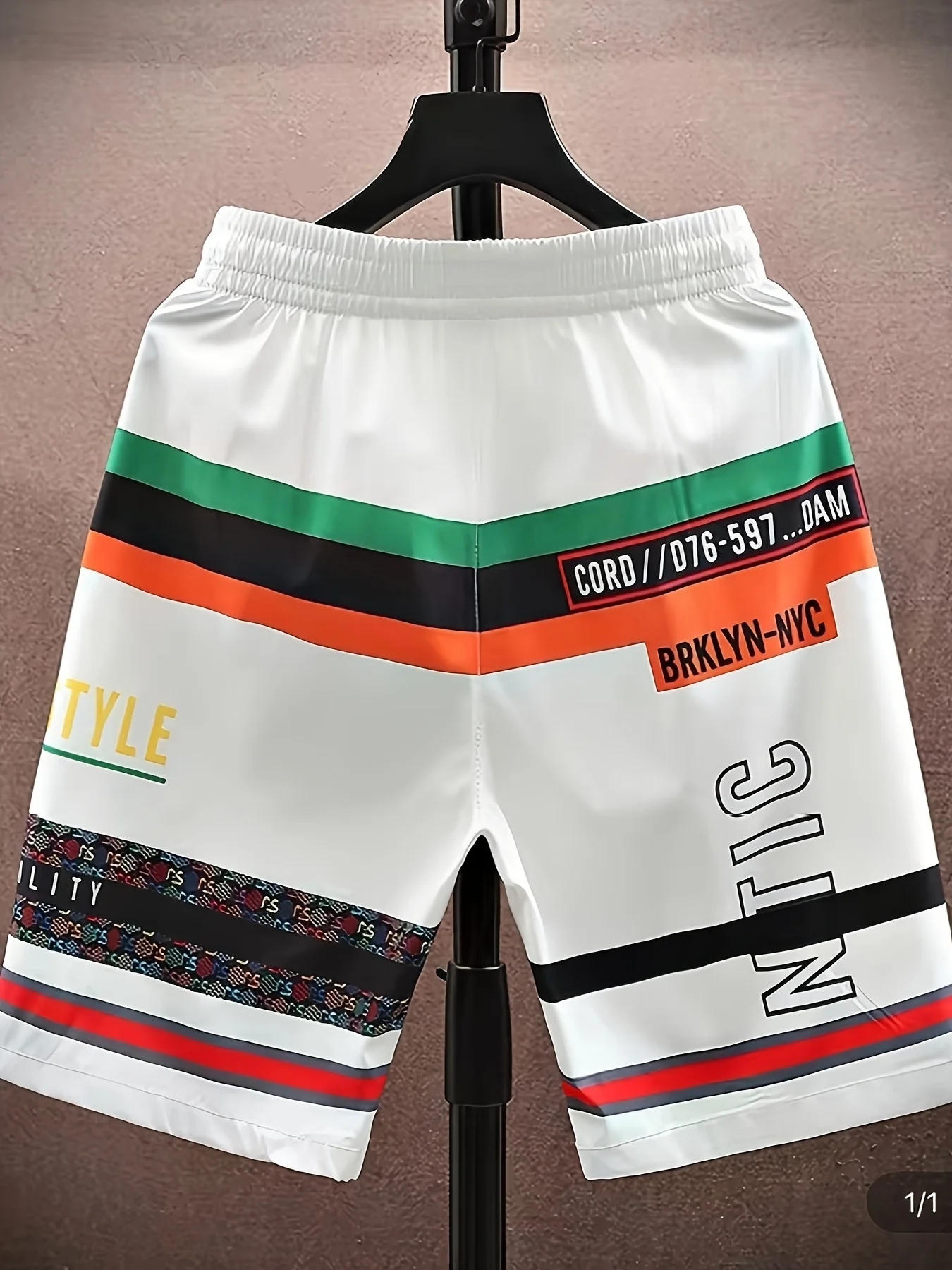 Męskie szorty na lato z wzorem misia, nadrukiem liter, w paski, szybkoschnące, wygodne, codzienne szorty ze sznurkiem do fitnessu i na plażę.