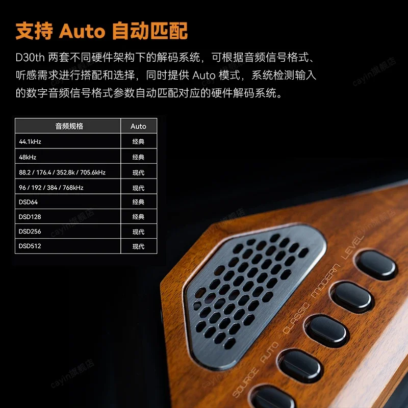 Cayin D30th Audiophile HiFi Digital-to-Analog Conversion Decoder Audio 30th Anniversary Limited Flagship Commemorative Edition