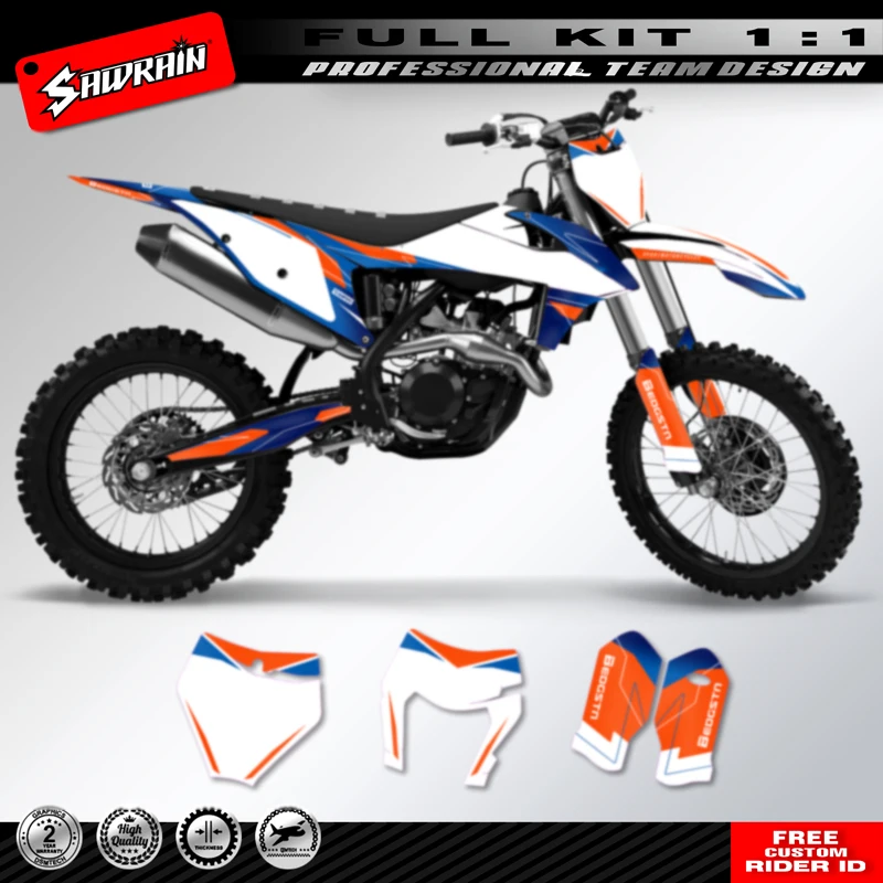 

Sawrain индивидуальные мотоциклетные графические фоны, набор наклеек для KTM SX SXF 2019 2020 2021 2022 EXC XCW 2020 2021 2022 2023